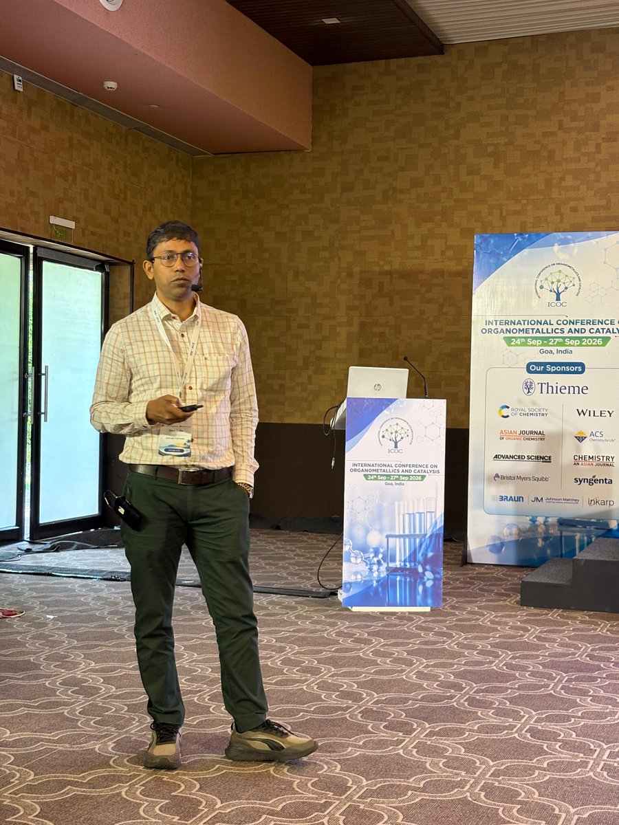 icoc_2026's tweet photo. 🧪✨Science, chemistry, and inspiring ideas come together at #ICOCIV2026! Prof. Amit Saha is delivering an engaging Invited Lecture. https://t.co/JuCer6vGJS