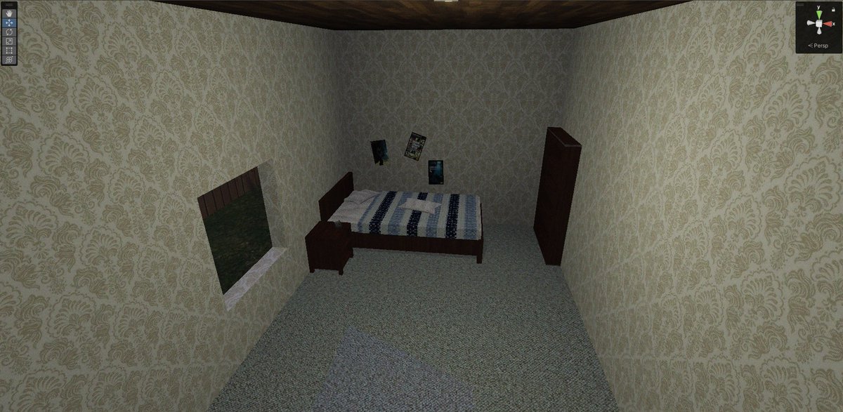 SwervyDev's tweet photo. hey guys, im working on a vrchat horror world rn! its still in early stages. its a PSX styled horror game. i have most of the plot in mind and im super exciteed to get it rollin!
heres some ss to show off some of the environment! https://t.co/dpvPlogmwm