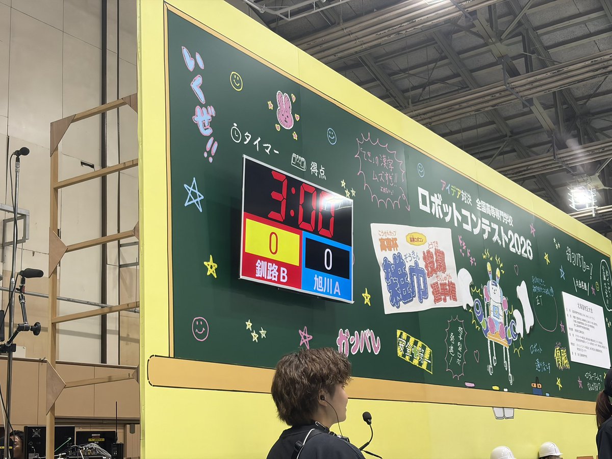 mr24agelu's tweet photo. 第七試合
釧路B:0
旭川A:0

釧路B審査員判定で勝利
マイクロスリープします
#ロボコン https://t.co/u28Z4r0vkI