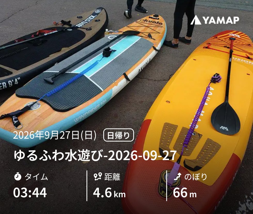 centercolor's tweet photo. ゆるふわ水遊び-2026-09-27
ひさびさの四万湖です。やっぱりSUPは楽しいなぁ。 https://t.co/MmuKbWmXE1 #YAMAP #山歩しよう https://t.co/Bi8B4PX42P