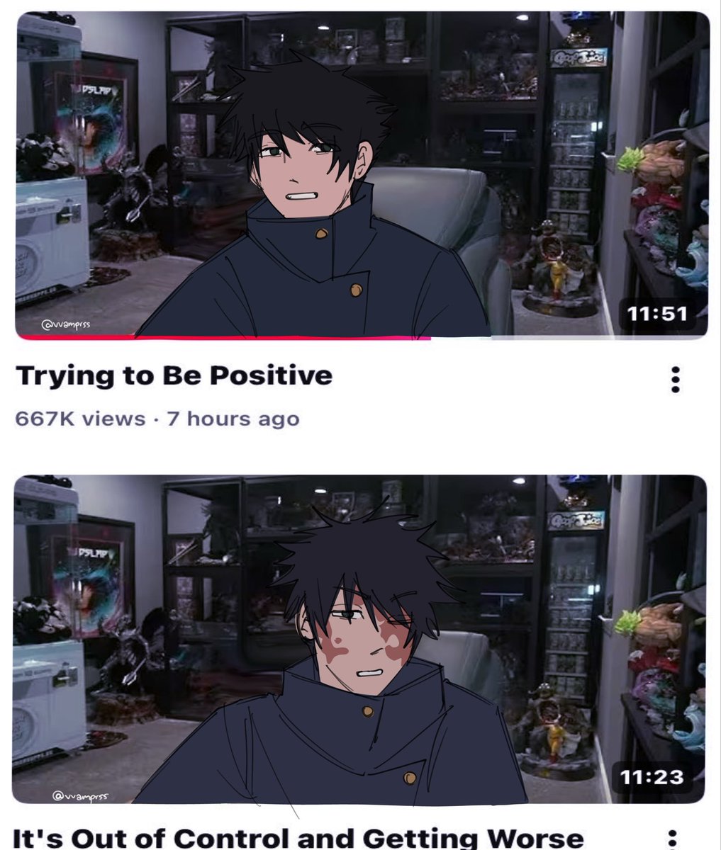 vvamprss's tweet photo. #jjk trying to be positive https://t.co/oElx4jI19s