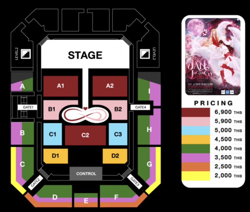 bongbongticket's tweet photo. WTS/ขาย
JAN JINGJING BEWITCH YOU FANCON✨

Sun, 22 Nov

♦️C2 6900 (2 seats together)
♦️ row CG
*All fan benefits*

Can f2f
dm if you're interested🙇‍♀️

**not original price**

#JanJingJingFancon https://t.co/a4JZdiv16j