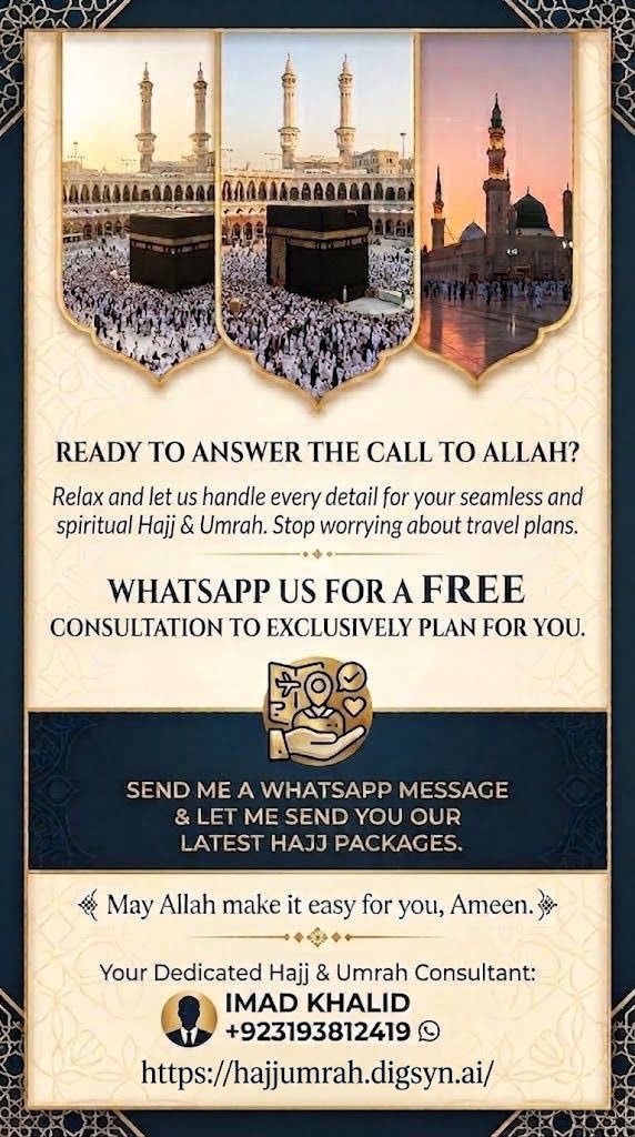 wahreh1's tweet photo. یہ میرے سالے کا بزنس ہے۔ حج و عمرے کیلئے رابطہ کریں۔ انشااللہ بہترین اور ایماندارانہ سروس ملیگی۔ https://t.co/pl2ViJDTRe