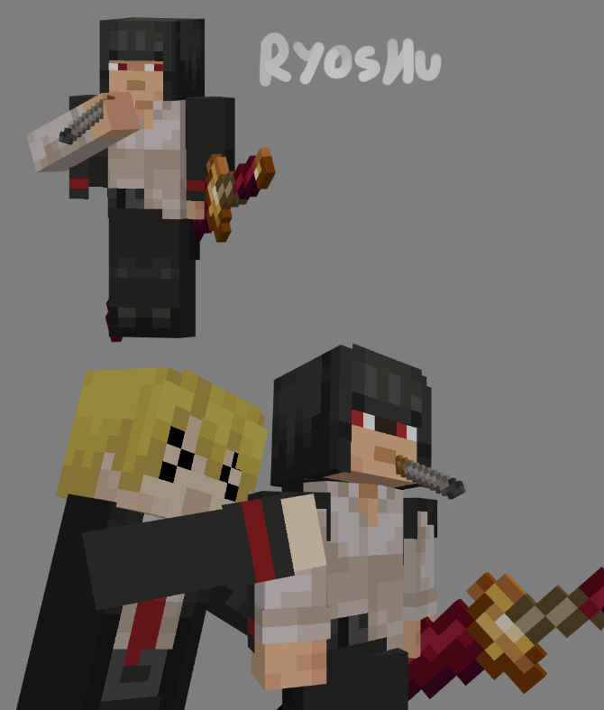 pequod288731's tweet photo. // ryoshu and everyone's favorite German boi
.
.
.
#limbuscompany #minecraft #blockbench #ryoshu #sinclair https://t.co/VvsqrdyLk6
