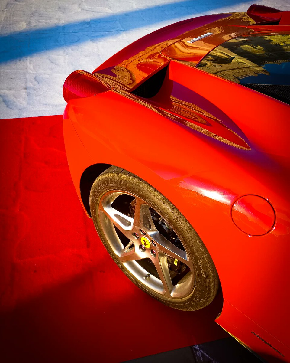JaneePolligy's tweet photo. Detail shot of a Mitteleuropeanrace Ferrari 458 in Piazza Unità d’Italia. Rear top-down view—one of my favorite automotive photography styles. 30/05/2025 
Piazza Unità d’Italia, Trieste https://t.co/Dr45g7X7T8