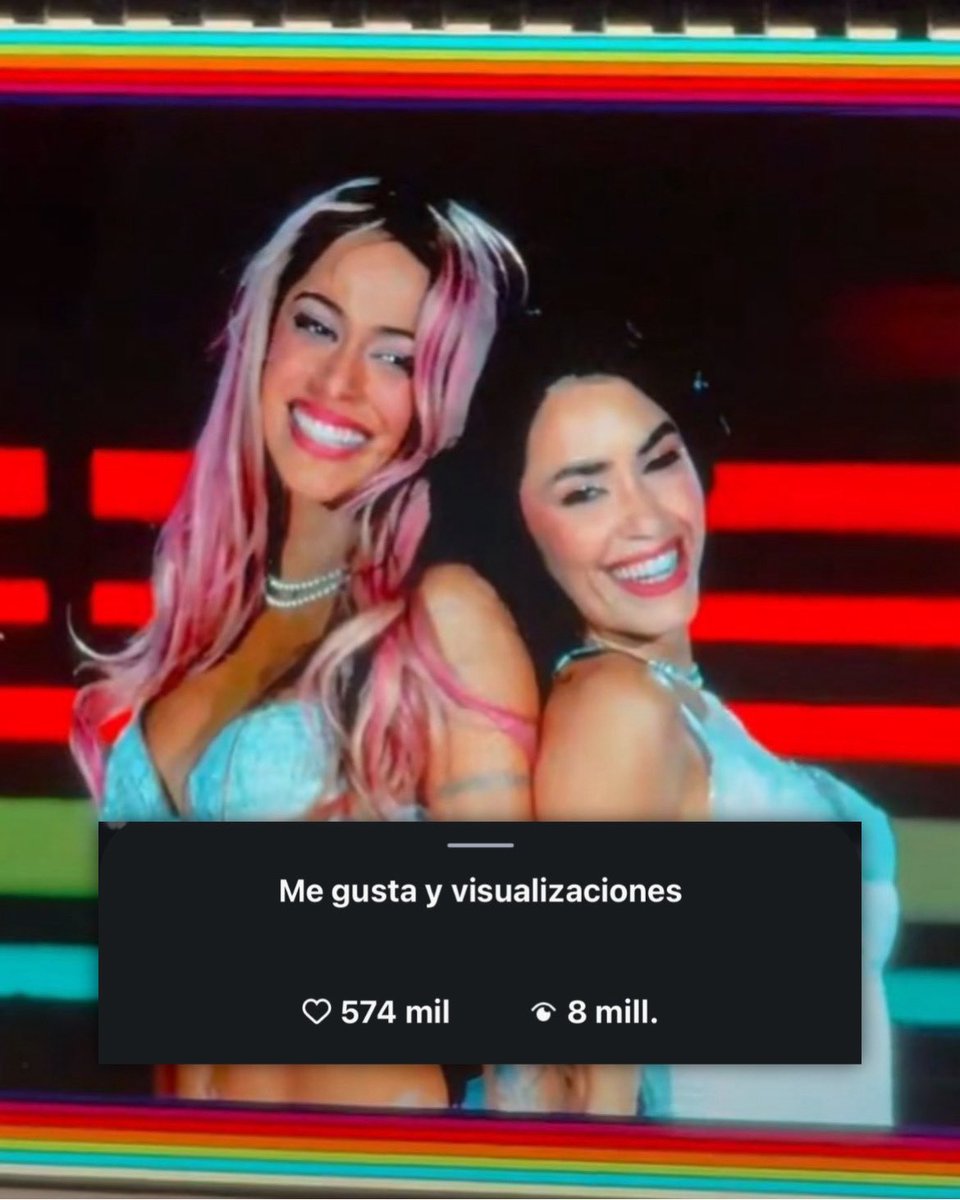 updateargs's tweet photo. El reel de Lali y TINI juntas en River ya cuenta con 8 MILLONES de visualizaciones y 574MIL likes a solo 2 horas de ser publicado🔥 https://t.co/1q6no01lU1