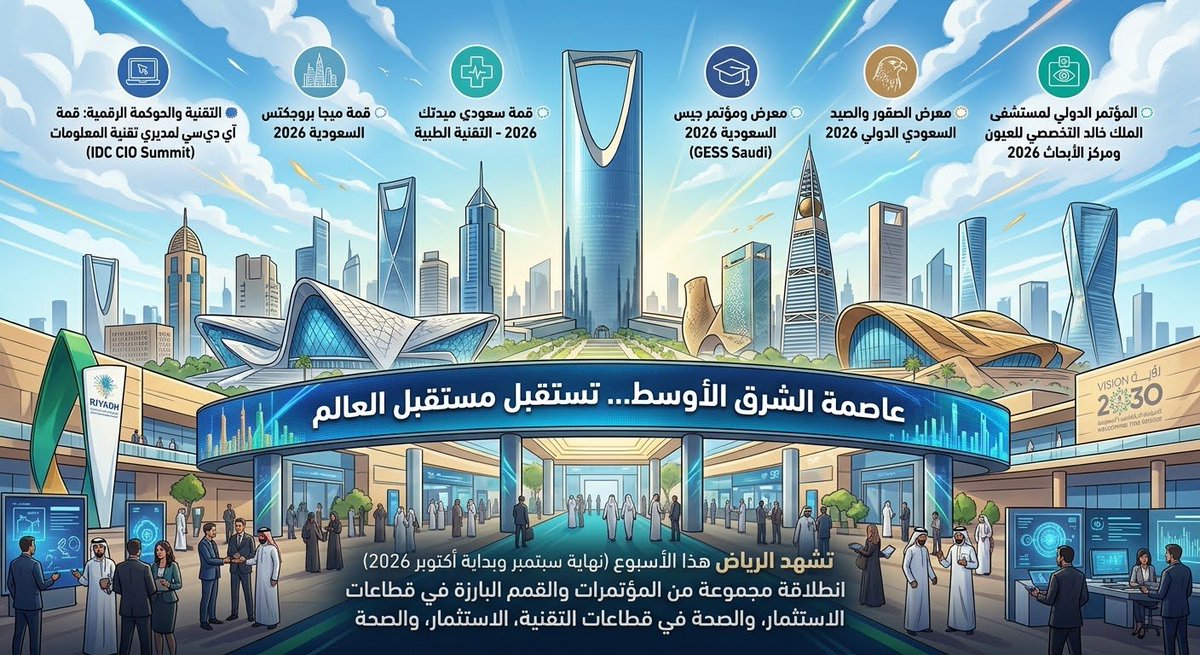 AlAnoud12gaa's tweet photo. تم تعليق الدراسة في #الرياض
يأتي ذلك ضمن الترتيبات التنظيمية للعاصمة وتسهيل حركة ضيوفها المشاركين في المؤتمرات والقمم والفعاليات الدولية التي تشهدها خلال هذه الفترة.
فالرياض تستضيف هذا الأسبوع فعاليات في مجالات التقنية والاستثمار والصحة، وتستقبل مسؤولين وخبراء وضيوفًا من داخل المملكة وخارجها.
ومن الطبيعي أن ترافق هذه المناسبات ترتيبات خاصة لتنظيم الحركة وتسهيل وصول الضيوف وانسيابية التنقل في العاصمة.
تم #تعليق_الدراسة
في  عاصمه #الشرق_الأوسط
الرياض لا تستضيف فعالية عابرة… إنها عاصمة تستقبل العالم. 🇸🇦
#الرياض_الآن