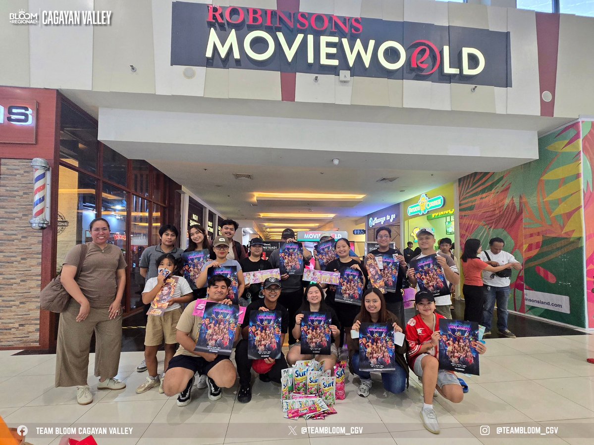 TEAMBLOOM_CGV's tweet photo. We made new memories together that will never be forgotten. 🥺✨

Thank you so much for riding the tide with us, Cagayan Valley Blooms! 🌸🏝️

1/2

#BINIxForgottenIsland
#ForgottenIslandBlockScreening
#BINI_AParallelWorld https://t.co/NKw2mUEQEe