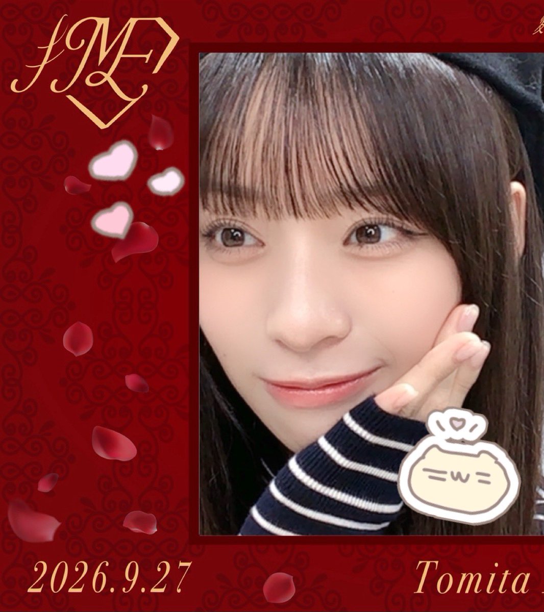 myideal7ka's tweet photo. ななかちゃん今日もありがとう🙂‍↕️🫶🏻
ベレー帽かわいかった〜秋だね〜🍁
 #nankachanbot  #冨田菜々風 https://t.co/EQNarwf0nC