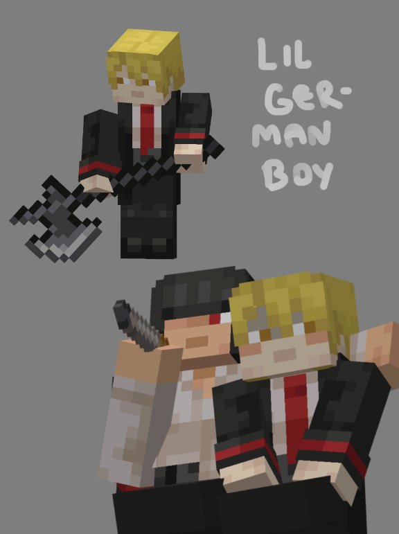 pequod288731's tweet photo. // ryoshu and everyone's favorite German boi
.
.
.
#limbuscompany #minecraft #blockbench #ryoshu #sinclair https://t.co/VvsqrdyLk6