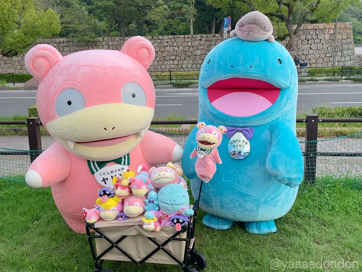 yaaaadondon's tweet photo. ヤドン知事＆ヌオーちゃんの撮影会🎀💧

前回は高知までいって抽選はずれて
撮れなかったけど今回は事前抽選で当選
ヤドンファミリーと撮ってもらったやぁん♩¨̮

＊2026.9.12～9.13＊ https://t.co/UJL5JHSOEN