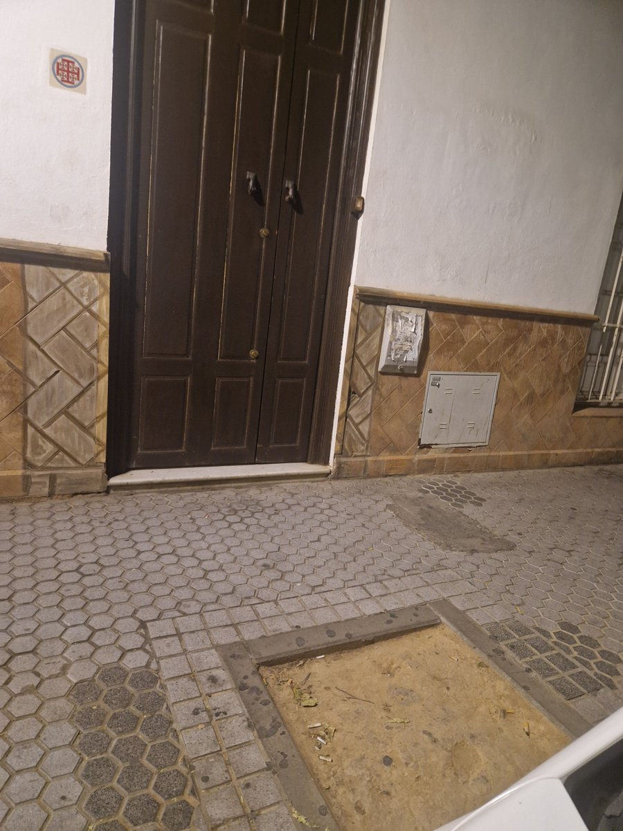 mega_grinch's tweet photo. Se lo preguntaré de nuevo @eveliarincon ya que no creo en las casualidades.El unico naranjo que se apea de toda la calle, coincide con la puerta de la casa Hdad @Hdad_silencio_ , casualidad,motivo?
Y no tienen ni el decoro de sellar el alcorque.
@Ayto_Sevilla 
#SevillaSinArboles https://t.co/w6yX2KzeTr