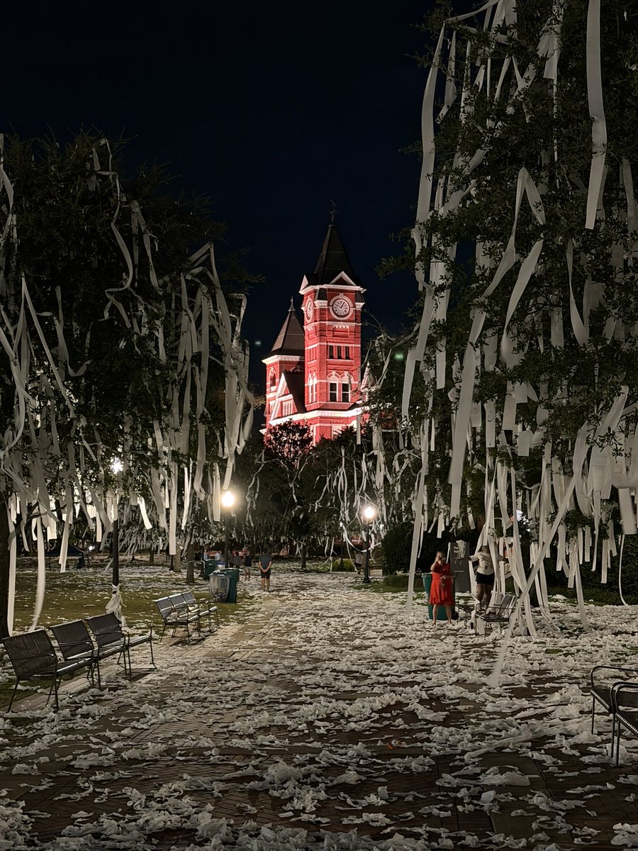 E2C_Network's tweet photo. One last homecoming view. 🧡💙 #WarEagle https://t.co/Ctp2cpedbr