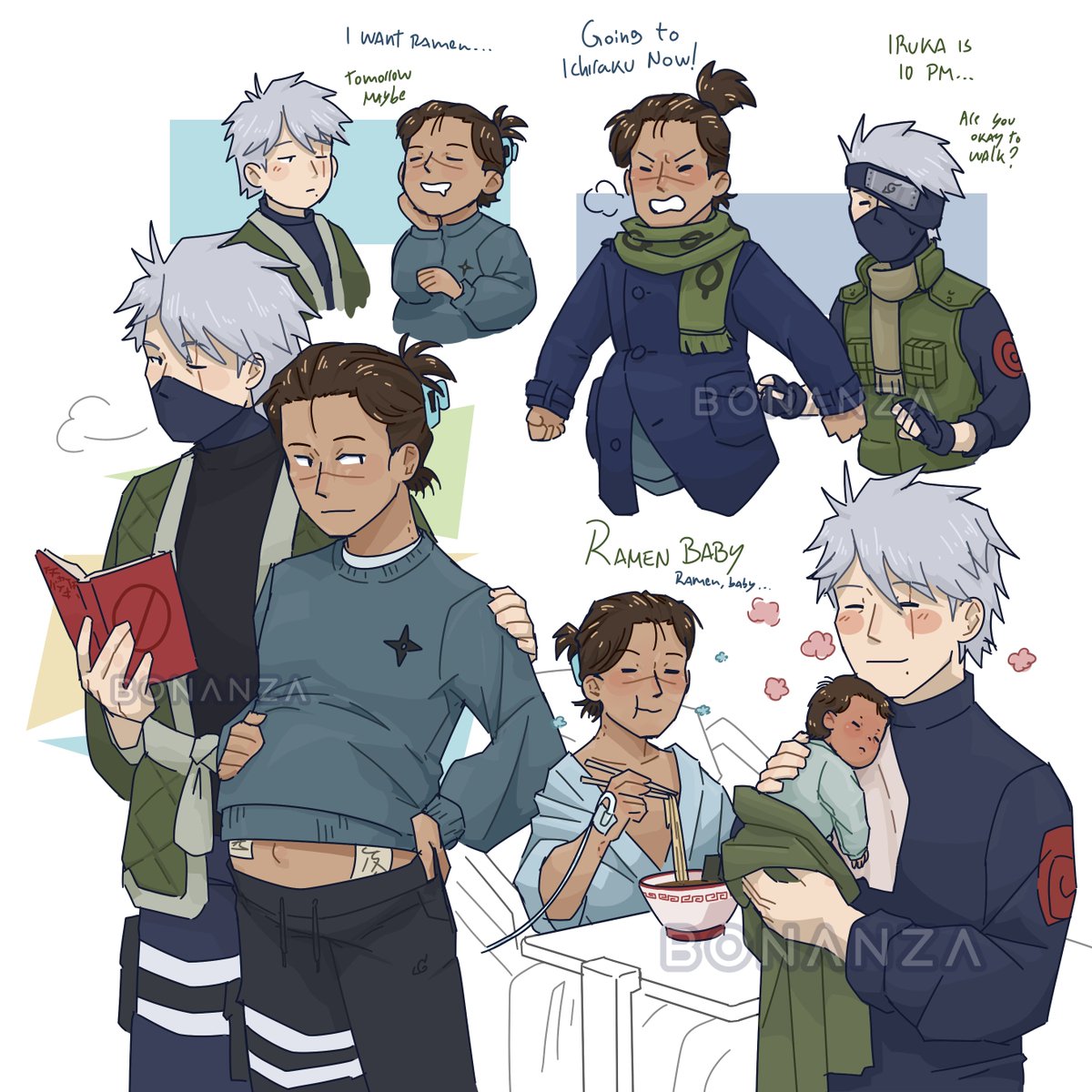 bonanza_marco's tweet photo. Iruka went into labor right before reaching Ichiraku

#kkir #kakairu https://t.co/ibFkgVlndB