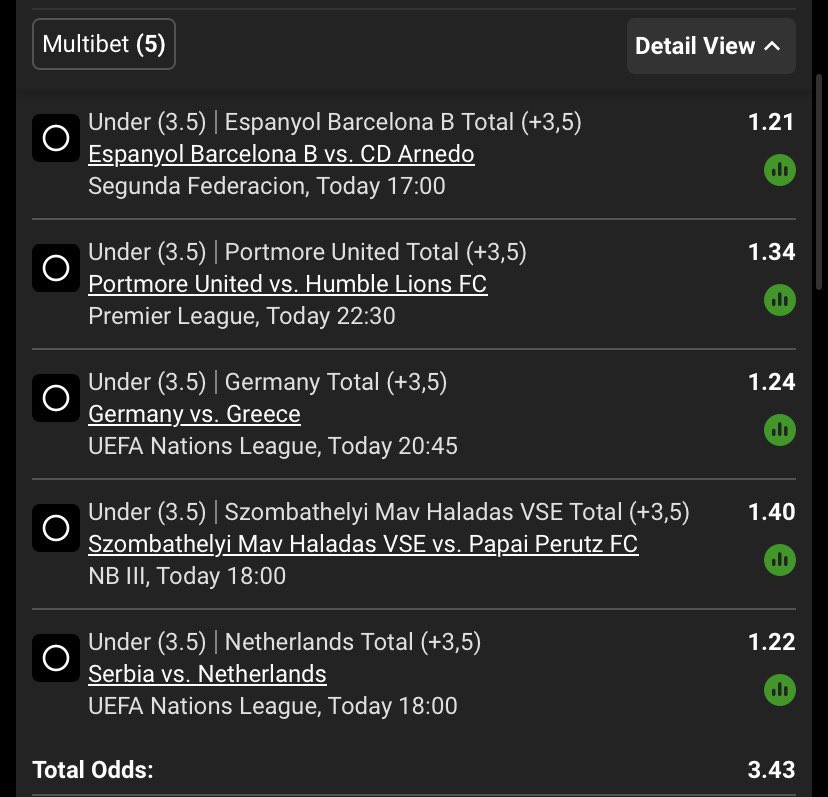 king_of__odds's tweet photo. Team Goals under 3.5🔥 

BW75513E05

Based on current form and match data. https://t.co/6UW2aVp2XV