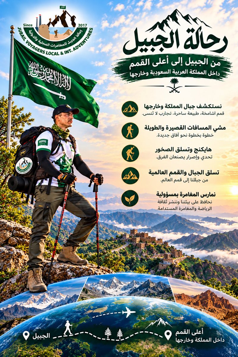 jubail_voyager's tweet photo. رحالة الجبيل للمغامرات المحلية والدولية من الجبيل الى أعلى القمم داخل المملكة العربية السعودية والقمم العالمية. https://t.co/Mb3NcwoqVj