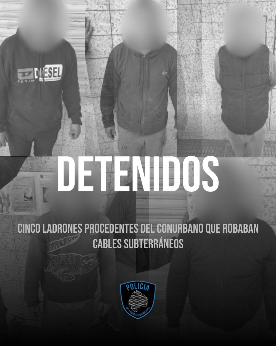 Tv_Libertaria's tweet photo. ⛓️👮‍♀️CABA: Agarran a ROBA CABLES en Nuñez (venían del Conurbano) https://t.co/ElIS7xJbX9