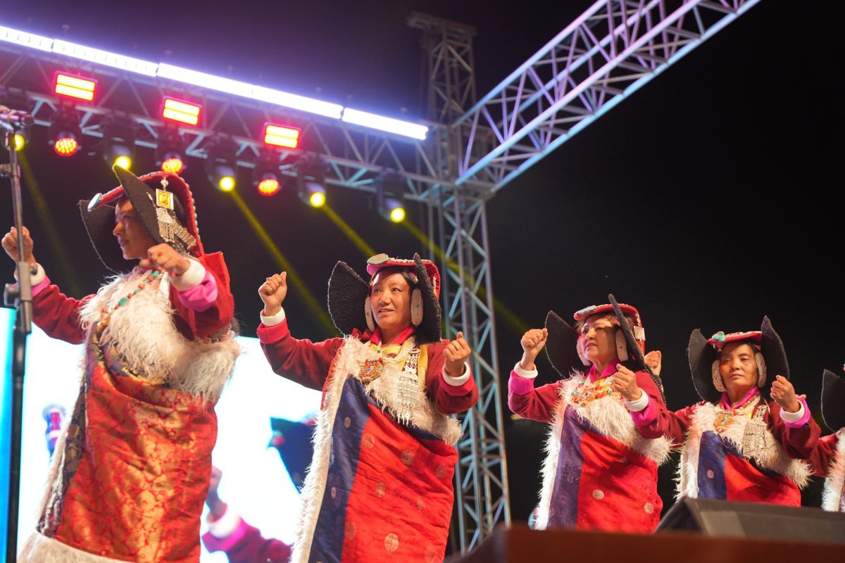 Ladakh_Updates's tweet photo. Ladakh Festival 2026 is underway! ✨The Grand Ladakh Cultural Parade kicked off three days of celebrating People | Culture | Tradition at Polo Ground, Leh. The festival was inaugurated by Hon’ble LG Ladakh Shri Vinai Kumar Saxena.📍 Polo Ground, Leh
📅 26–28 September 2026 https://t.co/1YikuvePtU