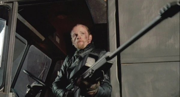 RoboticAFU's tweet photo. @noidsky Not sure if this would work, current models can't handle bullets very well. It would be a great idea if she uses her body to block tons of 40mm shells, just to protect the police behind her.
Note: In 1987 version the Cobra Cannon came with 50 cal, but in 1995 it became 40mm... https://t.co/6oCZjlizfU