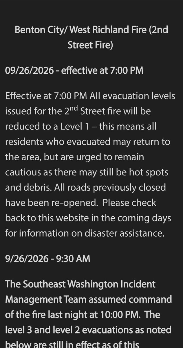 HelenV591492's tweet photo. WA, 2nd St Fire Evac Info https://t.co/zyiFAjNZ1g