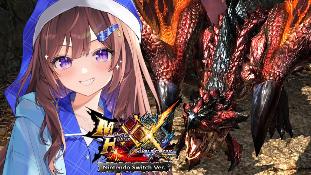 ne_mu_tai_zzz's tweet photo. 今からモンハン配信「古モンハン神作"ダブルクロス"を初見プレイしていくゾッ！？」やります～～！！今日は二つ名"黒炎王リオレウス"挑戦していくぞッ！紫毒姫3枠でブチ切れたけど今回はさすがにいけるはず...！すぐ終わる可能性あるので初見もROMも誰でも気軽に遊びに来て応援＆雑談きて待ってる💓 https://t.co/goIUCk4f2f