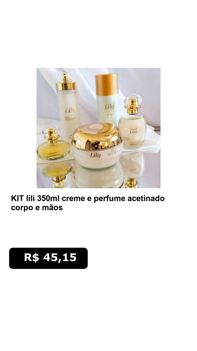 SoOfertasTop's tweet photo. Promo Shopee

🛍️ KIT lili 350ml creme e perfume acetinado corpo e mãos hidratante lily lulli cuide se bem

Aproveite e compre agora:

Apenas R$ 45,15

🔗 Compre aqui:
https://t.co/rSCmowwtGz https://t.co/ZmSyNbDy8t