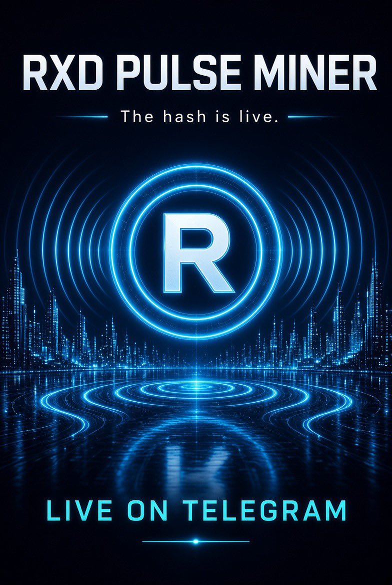 rxdpulseminer's tweet photo. @RapidCalls If you’re looking to earn passive income, 
RXD Pulse Miner is the right one for you. 
Tap. Earn. Stack RXD. 
Payout is in radiant:native at the end of the season.
Real token for real players https://t.co/aeo6GbF59u