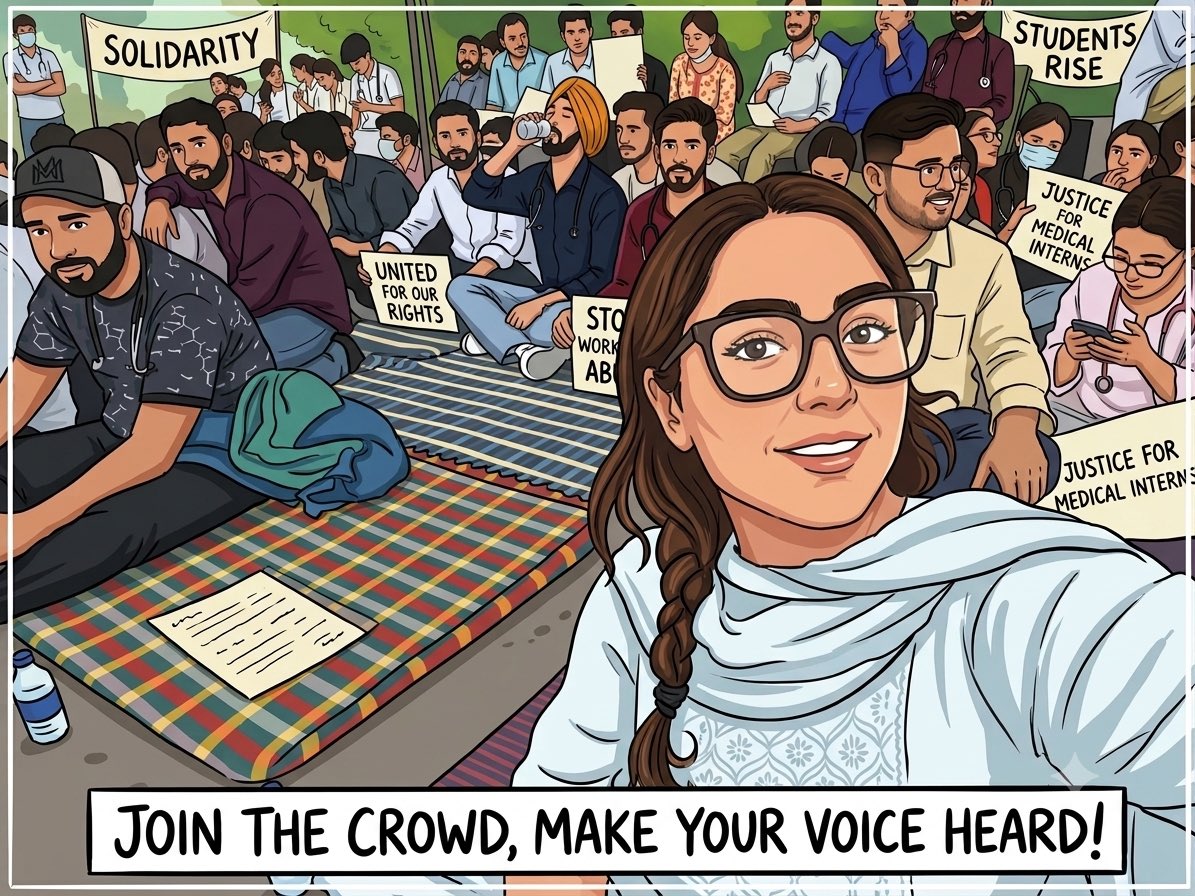 AshtamiSingh's tweet photo. Doctors on the streets asking for what should’ve been basic: fair pay, dignity &amp; respect. 🩺
If the system can’t protect the people saving lives, what exactly are we calling “healthcare”? 👀 
Nice work 🫣mum
@DeepikaPNath https://t.co/WivGqVpBQO