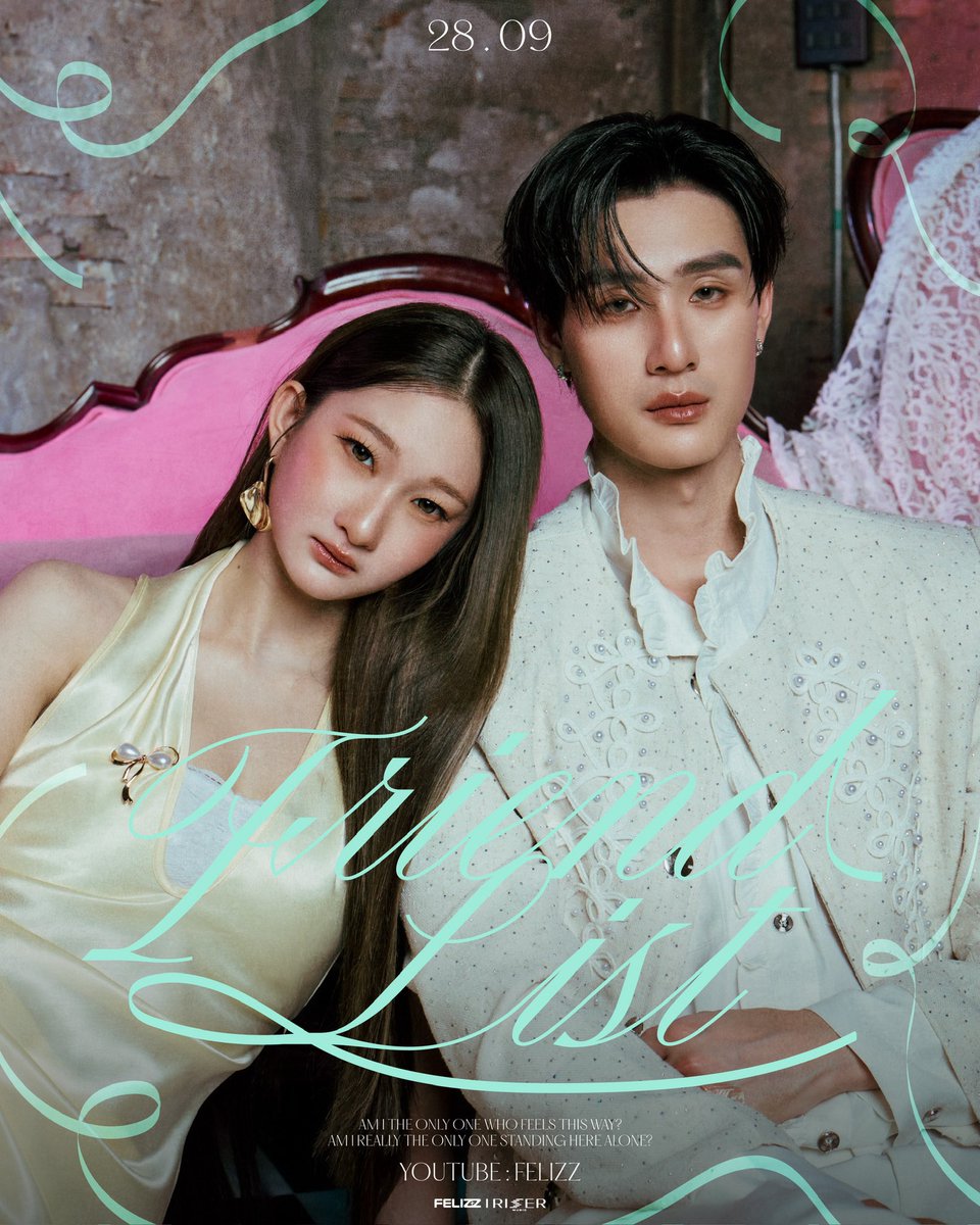 FELIZZOfficial_'s tweet photo. 𝓟𝓻𝓮𝓪𝓶 | 𝓝𝓸𝓽 𝔂𝓸𝓾𝓻 𝓕𝓪𝓿𝓸𝓻𝓲𝓽𝓮🐱🪶
FELIZZ - Friend List

📜 OFFICIAL MV | 28.09.2026
🎼 YouTube : FELIZZ

#FriendListFELIZZ
#FELIZZ
#RISERMUSIC https://t.co/GF9ugNmp2n