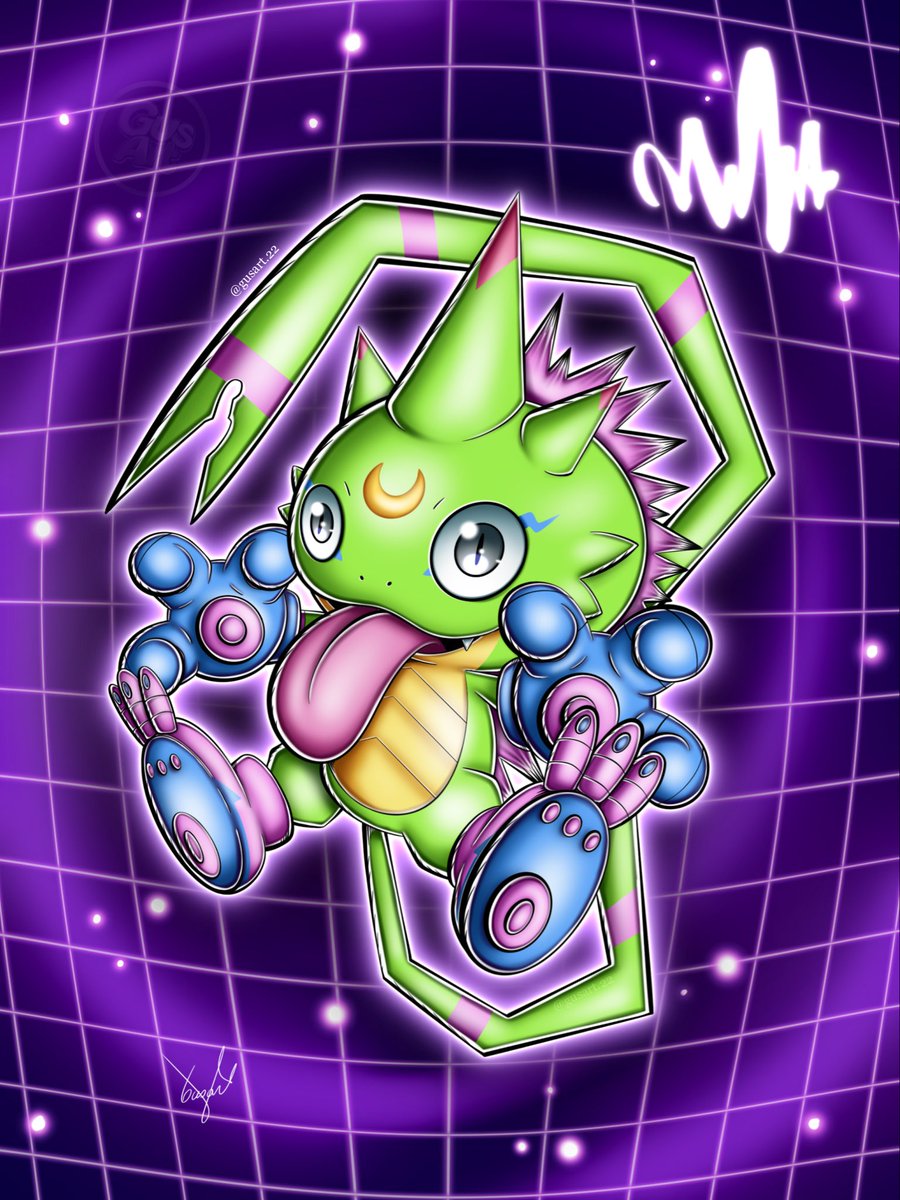 Gusartyt's tweet photo. GEKKOMON ( rookie )
#Digimon #digimonfanart #fanart #digimonbeatbreak #gusart #digimonadventure #digimonchile #digimonfanchile #toei #toeianimation #BANDAI #DigimonCardGame #beatbreak #chiropmon #pristimon #gekkomon #murasamemon #glowingdawn #atratusmon #albatusmon #volvemon https://t.co/7pEHuU0Oda