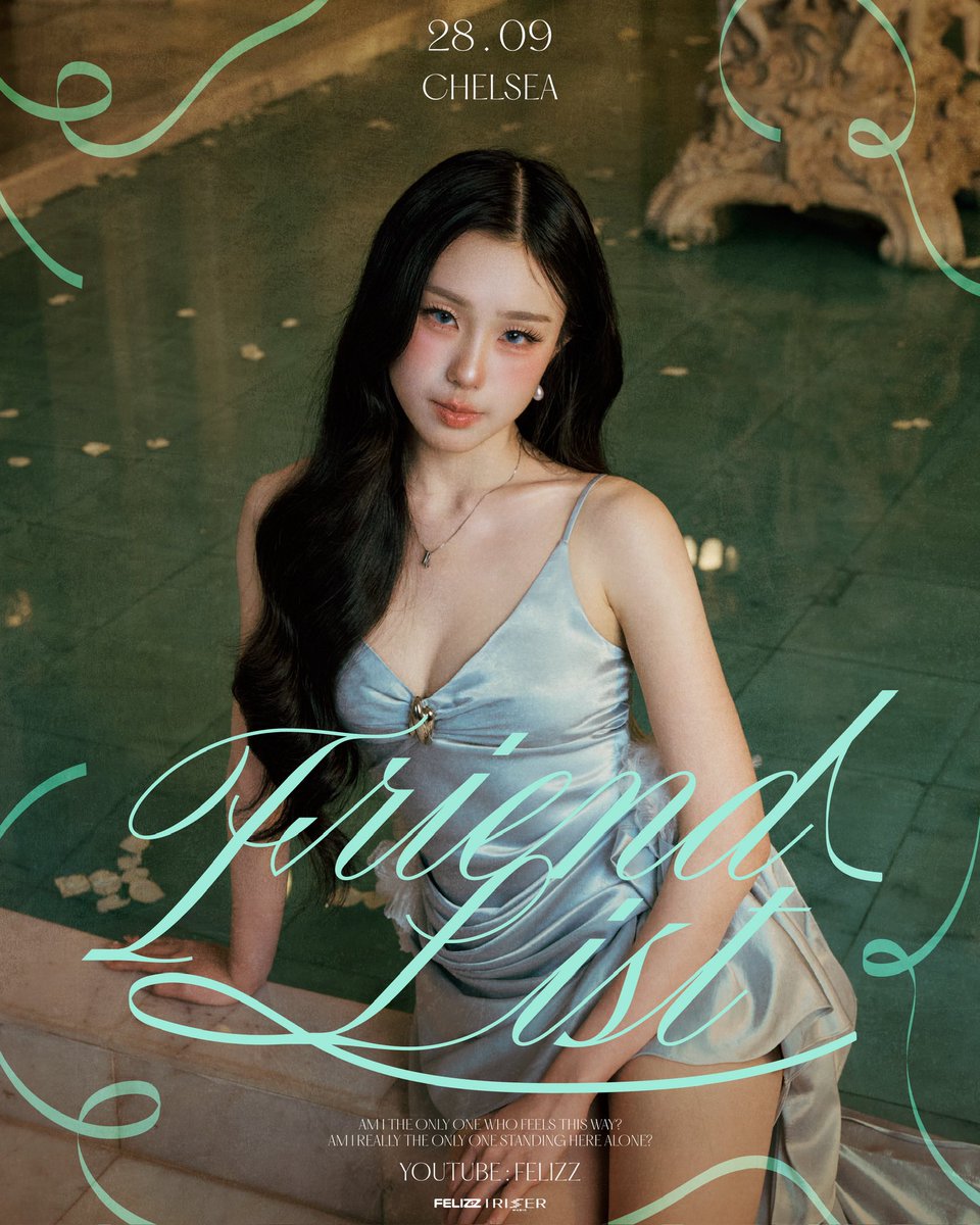 FELIZZOfficial_'s tweet photo. 𝓒𝓱𝓮𝓵𝓼𝓮𝓪 | 𝓝𝓸𝓽 𝔂𝓸𝓾𝓻 𝓕𝓪𝓿𝓸𝓻𝓲𝓽𝓮🐱🪶
FELIZZ - Friend List

📜 OFFICIAL MV | 28.09.2026
🎼 YouTube : FELIZZ

#FriendListFELIZZ
#FELIZZ
#RISERMUSIC https://t.co/nYyTm4Csfc