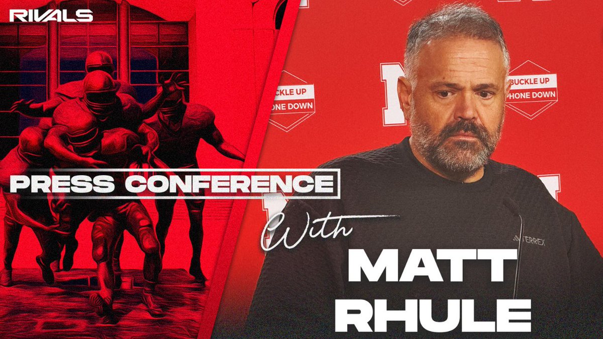 NebraskaReport1's tweet photo. ICYMI: Nebraska football coach Matt Rhule broke down the Huskers' 31-13 road win over Michigan State in his postgame press conference

🔗: https://t.co/hPKwe3lSU1

#Huskers #GBR #InsideNebraska https://t.co/zmV2t64Pvf