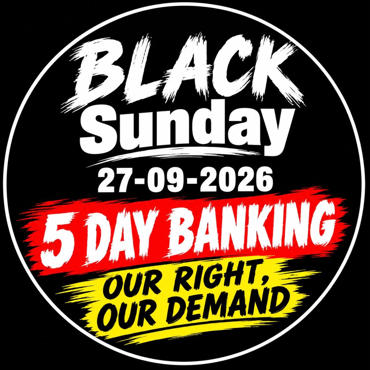arupananda95096's tweet photo. @sanjaybpi #5DayBanking 
#BLACKSUNDAY https://t.co/G5i2WYtW39