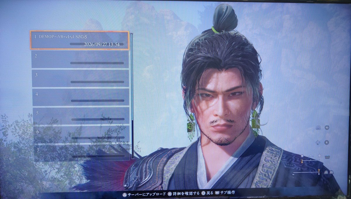 RBG_fm_bb_tm's tweet photo. #WoLong2キャラクリ

相棒の龐統と対象的に、主人公は武を意識して骨格がっちりを意識。頬骨やエラ、あごはゴツメにしています。龐統は垂れ目よりなので主人公は吊り目。
身なりを整えていられない侠士のイメージから雑なまとめ髪に。劉備を助ける側なので、毛先や小物は馴染む程度に緑にしました。 https://t.co/txrLPUbqMS