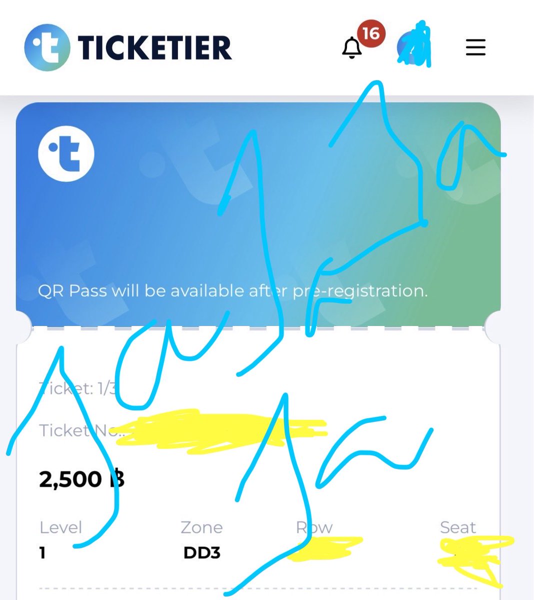 PujaNooja's tweet photo. ปล่อยบัตร PERSES UNCENSORED บัตร 2,500 ขาย 1,800 ค่ะ พอดีมีงานลูกค้าที่ตจว 
โซน DD3 *ส่งบัตรผ่านแอพ

#PERSES_UNCENSORED
#PERSES_TH https://t.co/cIIllVeqcC