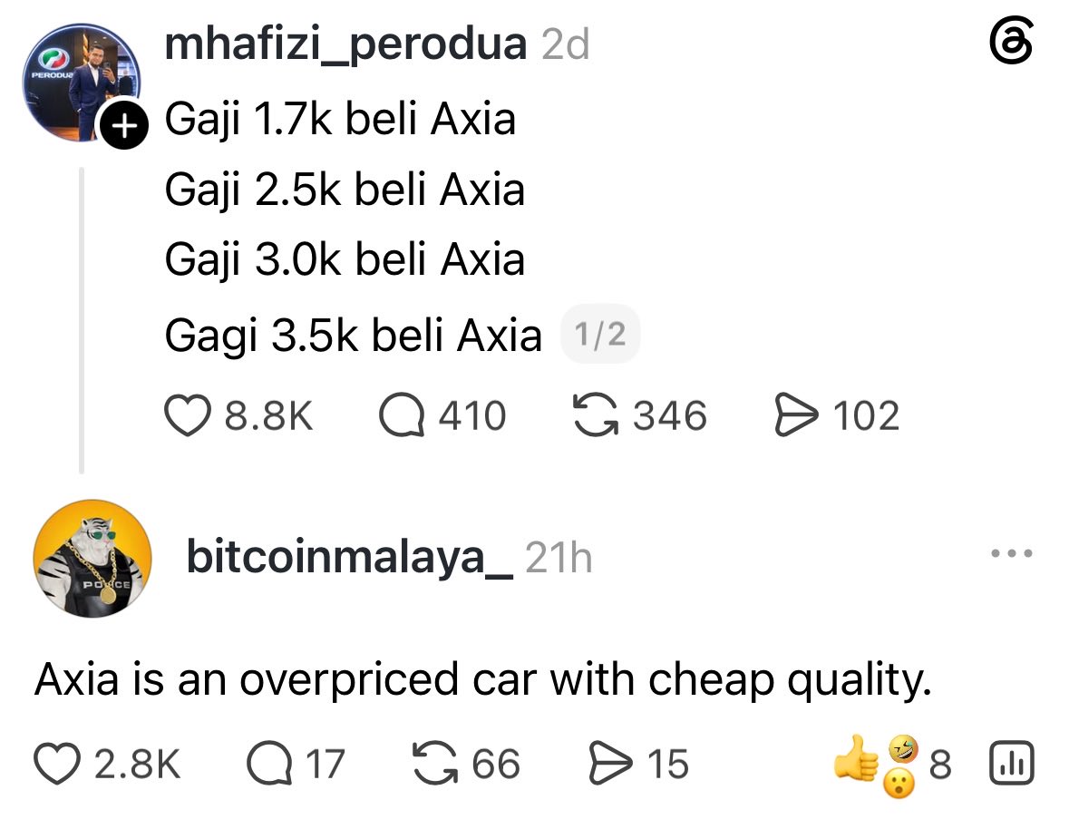 bitcoinmalaya's tweet photo. stop romanticising Perodua Axia as some sort of financially smart decision https://t.co/GSgKAqa9GQ