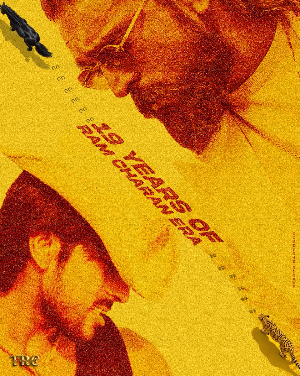 TweetRamCharan's tweet photo. 19 Years of.....

Admiring Him
Celebrating Him
Standing with Him
And Everything!!!

👉🏻 #19YearsOfRamCharanERA

To Our Charan, Bhairava, Ram, Betting Raj, Naayak, Abhi Ram, Dhruva, Chittibabu, Ramaraju, Siddha, Ram Nandan, Appanna, Peddi @AlwaysRamCharan.

With Love ❤️ https://t.co/2VyIOzntNM