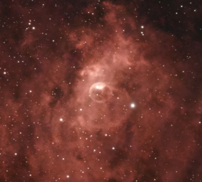 MetinAltundemir's tweet photo. Bubble Nebula
(NGC 7635)
Date: 2026, August 17-20th, September 9th
Dwarf 3, Dual Band. Güneyli, Gelibolu, Turkiye.
Bortle: 4
Gain 60, 60 Secs
498 Lights, 382 Darks
Total exposure: 8 hours 18 minutes
Distance: 7100 to 11000 light years
#bubblenebula #deepsky #astrophotography https://t.co/xTdTki5d1p