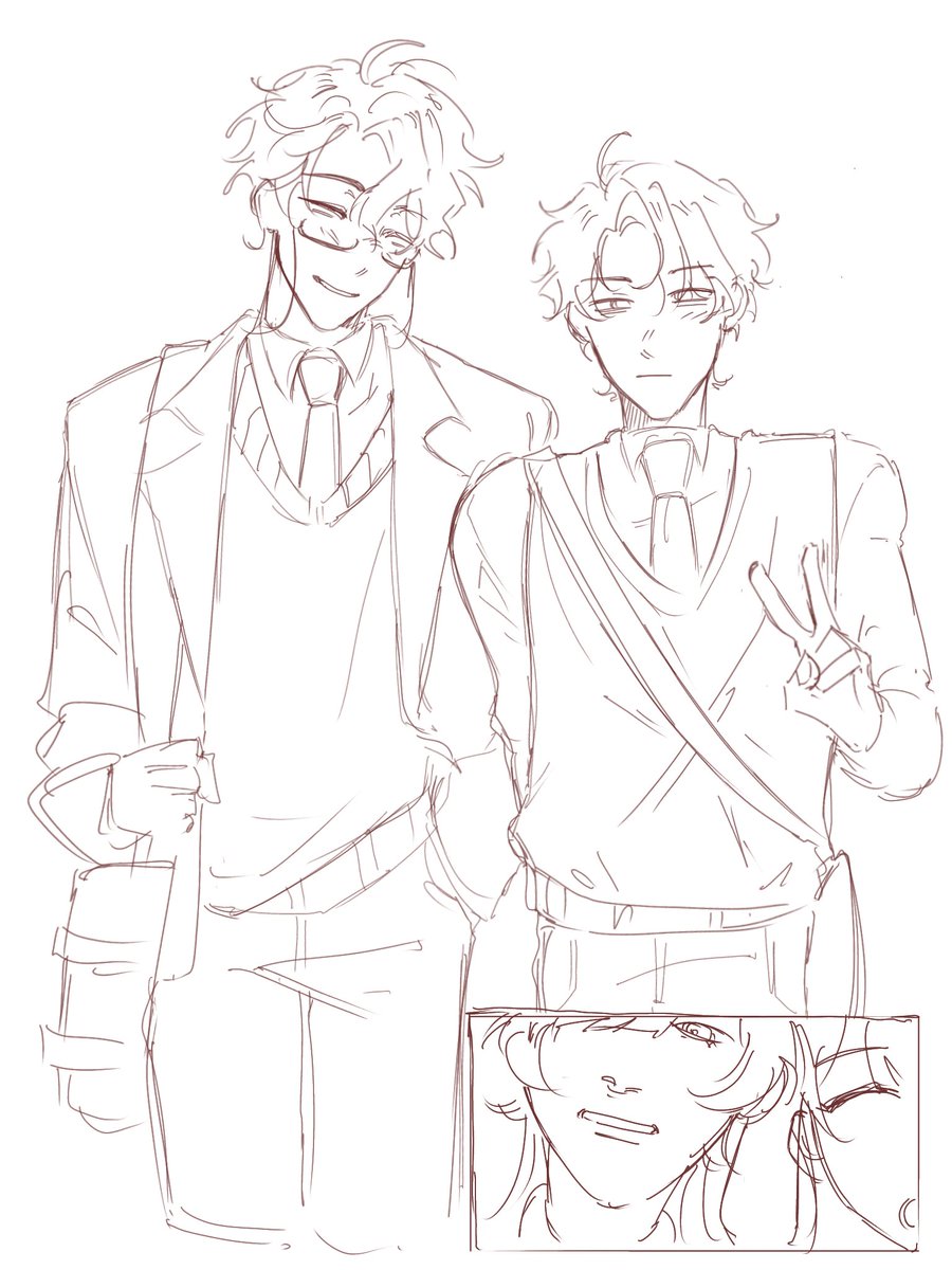 jinjuppei's tweet photo. #panttore highschool au ft. dottobina as a siblings and #sandbina (theyre on double date fr) https://t.co/Bu5GiEdnpt