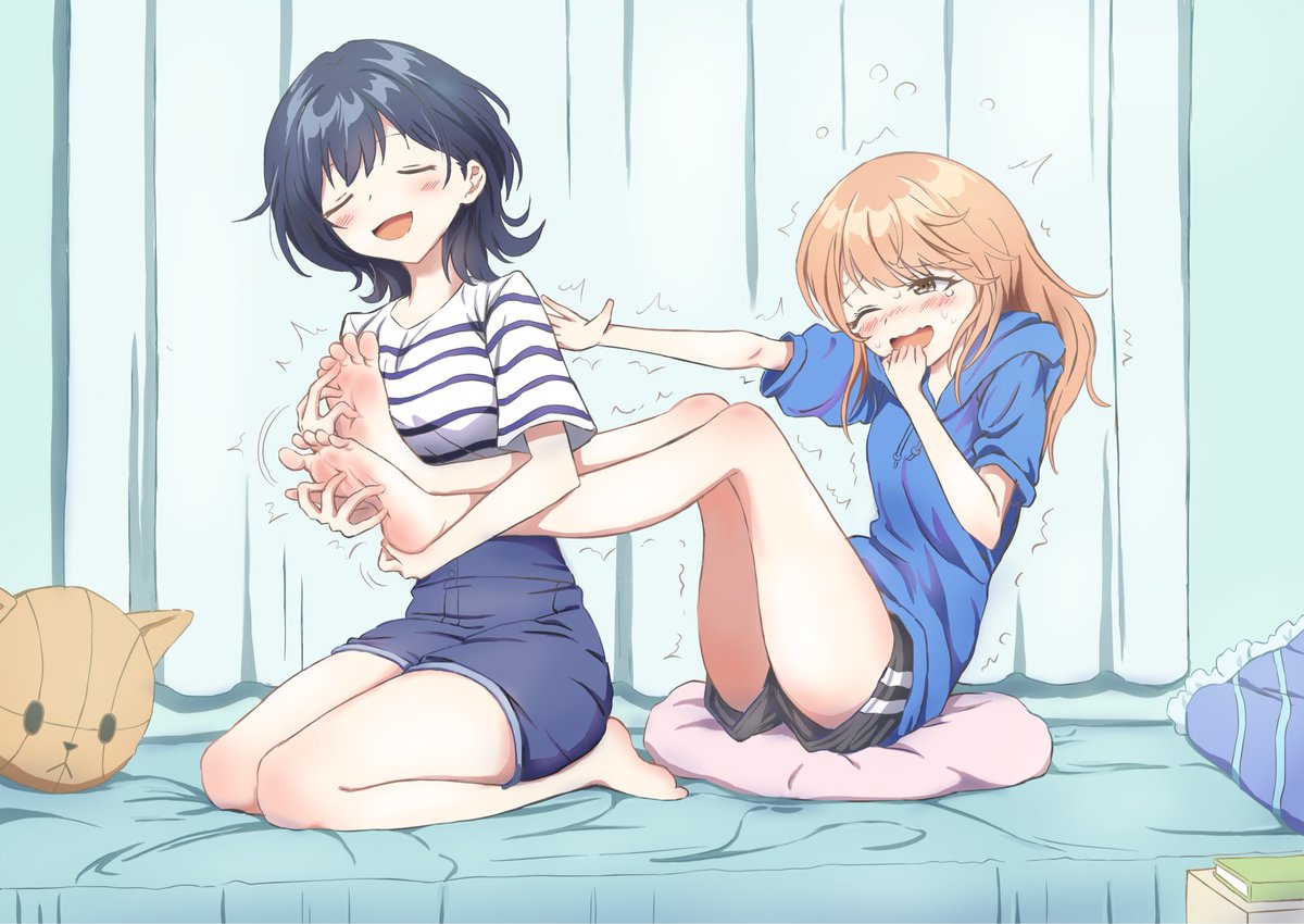 juZbAs03zdSqTJy's tweet photo. リクエスト作品　(くすぐりイラスト)
『千歳くんはラムネ瓶のなか』の
七瀬悠月と青海陽です。
ありがとうございました！ https://t.co/X8Ym7Re3h9