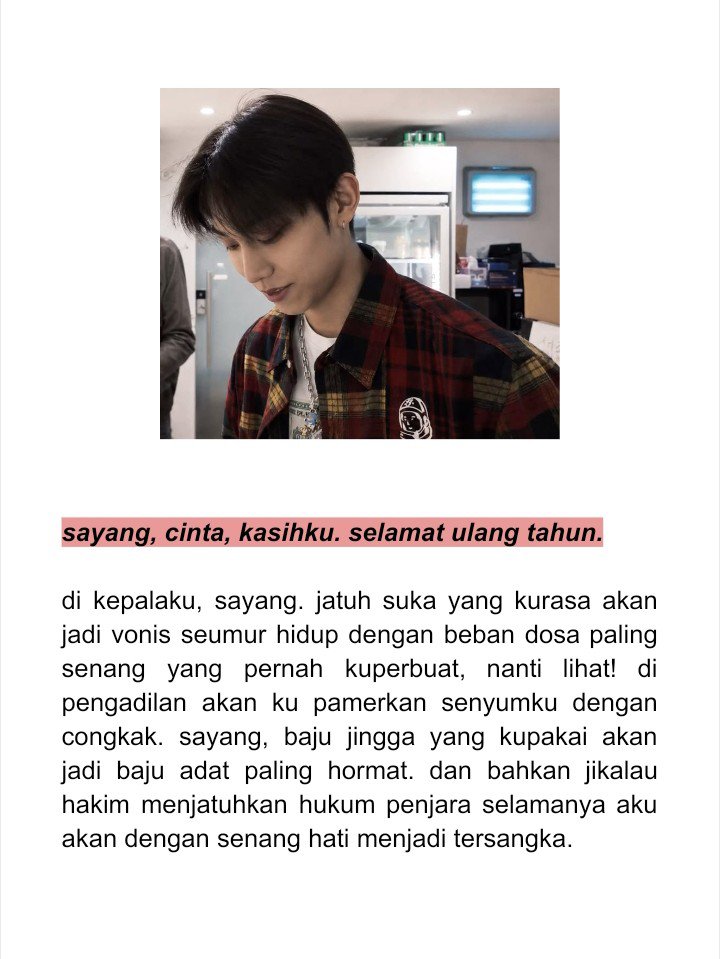 ohyulsama's tweet photo. sayang, cinta, kasihku. selamat ulang tahun! https://t.co/Jgm3SqtrYF