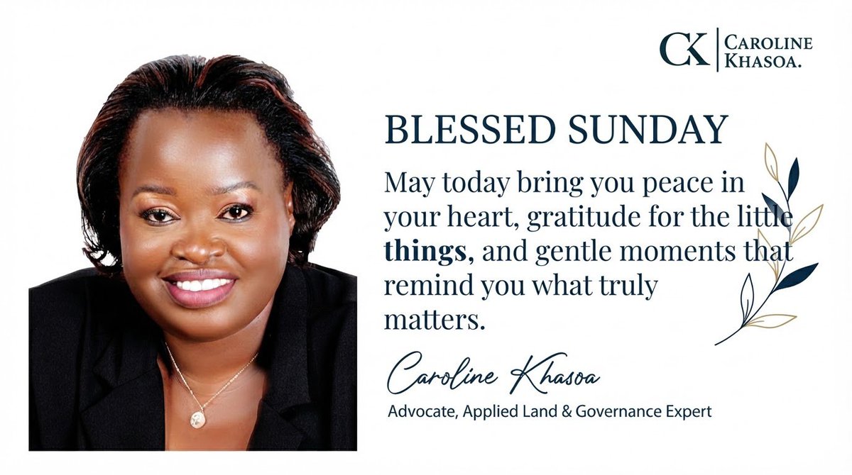 officialoyuko's tweet photo. Happy Sunday.

Not every day has to be about solving a problem, meeting a deadline or getting somewhere. 

Some days simply give us an opportunity to pause and be grateful for how far we have come. 

@adkhasoa wishes you a peaceful Sunday filled with good company, quiet reflection and the simple joys that make life meaningful. 

May you find renewed strength for the days ahead.