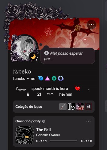 faneko2's tweet photo. fiz um perfil de spook month pq sim https://t.co/i2aOUos19m