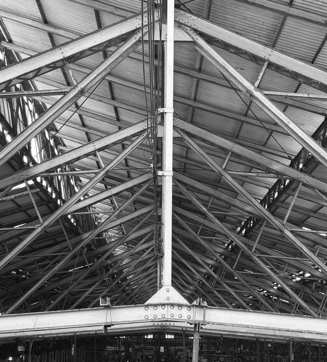 mumbaiheritage's tweet photo. The beams at the Chhatrapati Shivaji Maharaj Terminus (Victoria Terminus) still carry inscriptions “FRODINGHAM IRON & STEEL CO LTD ENGLAND” and “CARGO-FLEET-ENGLAND.”

This steel was produced between 1904 and 1912. The firm’s ironmaking history dates back to the 1860s.

It might be grubby and a little rusted today, but look closely and you’re looking at steel that has witnessed more than a century of Mumbai’s history.

A remarkable testament to the engineering of another era.
#IndianRailways #OldMumbai