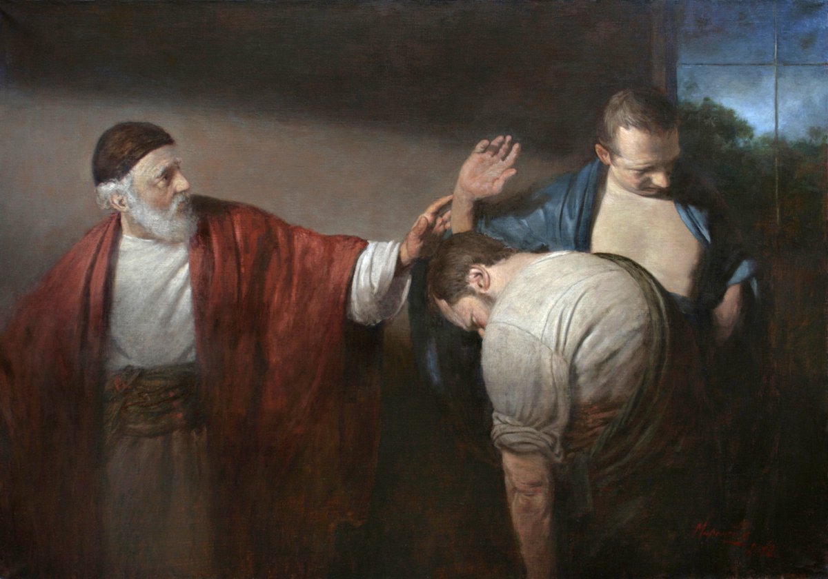 SacerdosMariae's tweet photo. Hoy, XXVI Domingo del Tiempo Ordinario, la Palabra de Dios nos pone ante una pregunta muy sencilla y muy seria: ¿qué vale más, decirle a Dios «sí» o hacer realmente su voluntad?

Un hilo sobre la conversión del corazón. 🧵👇

1️⃣ «No quiero». Así responde el primer hijo.

No parece una respuesta ejemplar. Pero después se arrepiente y va a trabajar a la viña.

El Evangelio nos recuerda algo consolador: nuestro pasado no tiene por qué decidir nuestro futuro.

2️⃣ El segundo hijo responde perfectamente:

«Voy, señor».

Pero no va.

Se pueden pronunciar palabras muy religiosas, hacer promesas, mantener apariencias… y, sin embargo, vivir lejos de la voluntad de Dios.

La fe no consiste solo en decir. Consiste en obedecer.

3️⃣ Por eso Jesús sorprende a los sumos sacerdotes y ancianos:

«Los publicanos y las prostitutas van por delante de vosotros en el Reino de Dios».

No porque el pecado sea bueno, sino porque ellos escucharon, reconocieron su pecado y se convirtieron.

El orgullo, en cambio, puede impedirnos reconocer que necesitamos cambiar.

4️⃣ Ezequiel insiste en la misma idea:

«Cuando el malvado se convierte de la maldad que hizo… salva su propia vida».

Dios no encierra al hombre en su pasado.

Mientras hay vida, existe la posibilidad de volver a Él.

Eso es la misericordia.

5️⃣ Pero convertirse no significa solamente sentir remordimiento.

Convertirse significa cambiar de camino.

El primer hijo no se limitó a lamentar su respuesta. Se levantó y fue a la viña.

El arrepentimiento cristiano siempre acaba convirtiéndose en obras.

6️⃣ San Pablo nos muestra hoy cuál es el corazón de esa conversión:

«Tened entre vosotros los sentimientos propios de Cristo Jesús».

Y esos sentimientos tienen un nombre: humildad, entrega, obediencia y amor.

Cristo «se despojó de sí mismo» y se hizo obediente hasta la cruz.

7️⃣ Ahí encontramos el verdadero modelo del cristiano.

No alguien preocupado por parecer bueno, sino alguien dispuesto a entregarse.

No alguien que busca su propio interés, sino «el interés de los demás».

No alguien que se exalta, sino alguien que aprende de Cristo a hacerse pequeño.

8️⃣ Quizá alguna vez también nosotros hemos dicho a Dios:

«No quiero».

No quiero perdonar.
No quiero cambiar.
No quiero renunciar a esto.
No quiero cargar con esa cruz.

Pero todavía podemos volvernos hacia Él y decir:

«Señor, me equivoqué. Aquí estoy».

9️⃣ Y quizá otras veces hemos dicho:

«Sí, Señor».

Pero después no hemos ido.

También eso necesita conversión.

Porque Dios no busca cristianos de palabras hermosas, sino hijos que hagan su voluntad.

🔟 El Evangelio de hoy nos deja una esperanza inmensa:

Dios siempre puede escribir una historia nueva con quien se deja convertir.

No importa tanto cómo comenzaste.

Importa hacia dónde caminas ahora.

«Recuerda, Señor, tu ternura y tu misericordia».

Que el Señor nos conceda no limitarnos a decirle «sí», sino vivir cada día ese «sí» con obras, humildad y fidelidad.

#EvangelioDelDía #Domingo #Conversión #Jesucristo #FeCatólica #PalabraDeDios