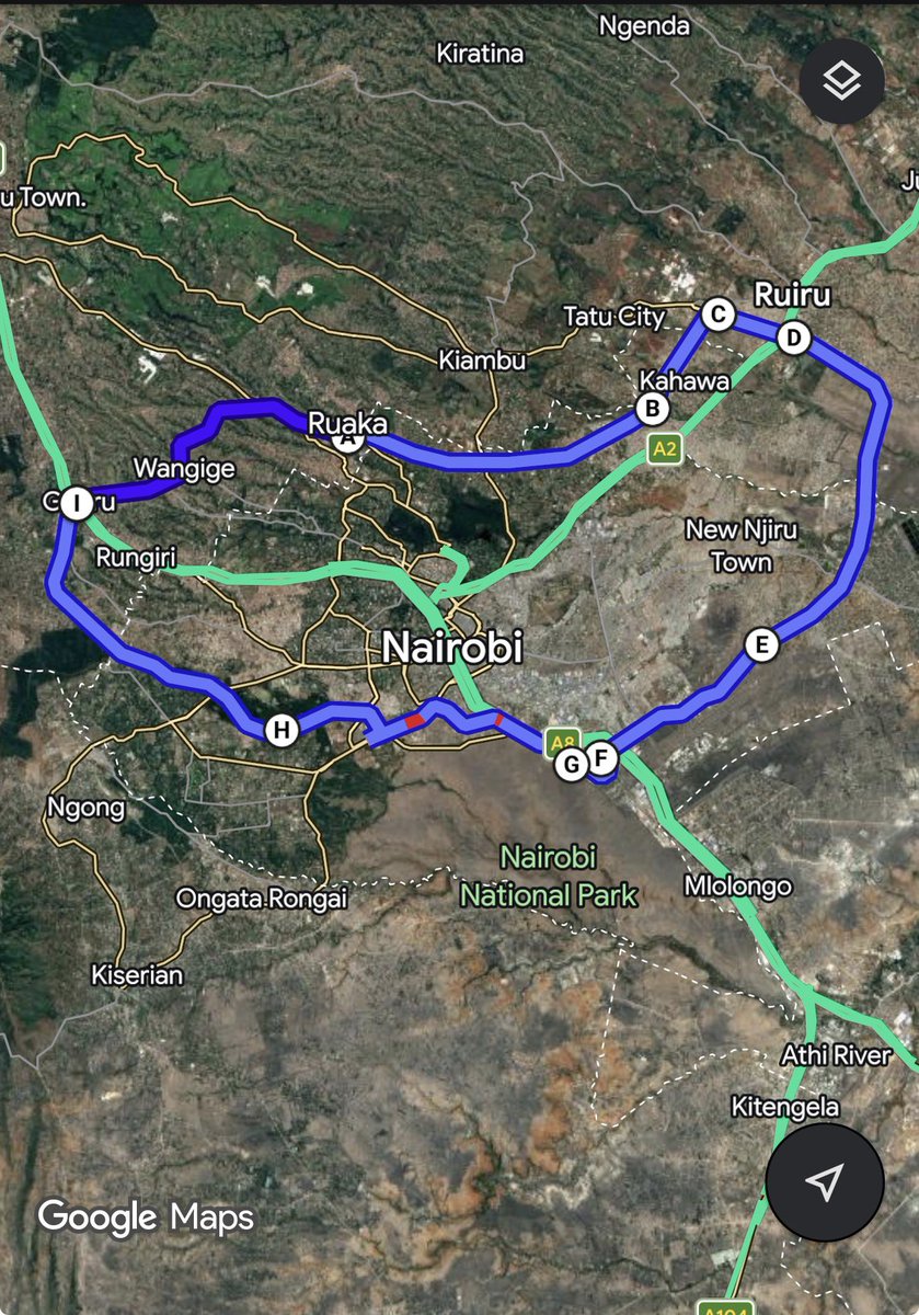 kkmurerwa's tweet photo. I had to plot it on the map. Not a circle (not even close) but still a heck of a drive. https://t.co/bllqXJom2u