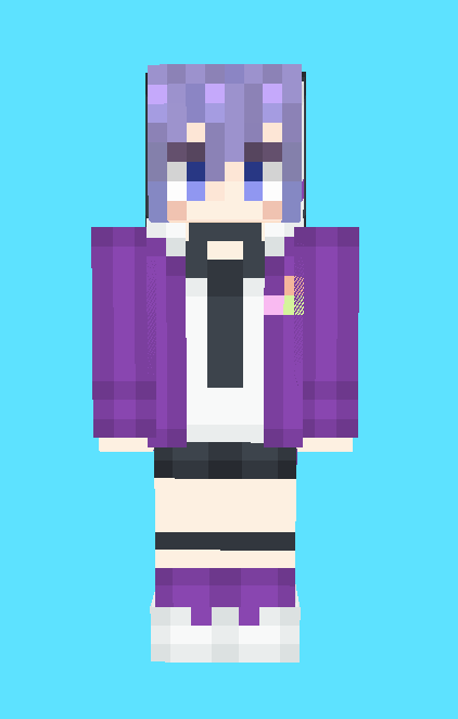 riwdminecraft's tweet photo. Xとココナラのご依頼で制作した #マイクラスキン になります 
作り方をアップデートする前の物になります https://t.co/n9aAdCULov