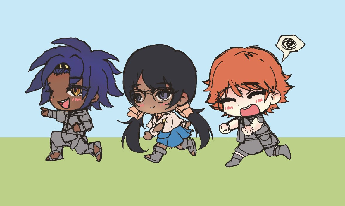 ruerireru's tweet photo. wip of some of the kiddos from fortune's weave #fefw https://t.co/p4IabE7kss