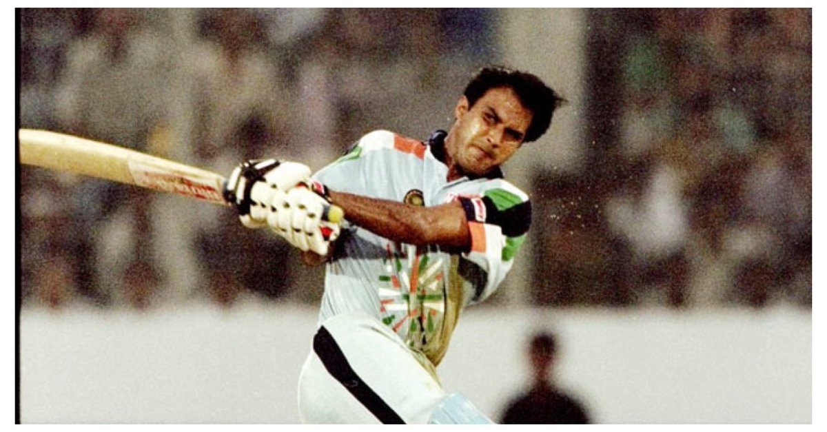 OversLife's tweet photo. One decision changed the way this chase was going to be remembered.

India needed 315 against Pakistan in the 1998 Independence Cup final.

Sachin fell when India were 71.

Then came the surprise.

Robin Singh walked in at No. 3.

And suddenly, the chase had a different rhythm.

He made 82 off 83 balls.

Alongside Sourav Ganguly, he added 179.

India went from 71/1 to 250/2.

A target that had looked enormous was suddenly within reach.

Ganguly went on to make 124.

The winning runs came much later. By then, Robin Singh had already taken a hopeless chase and breathed life into it.