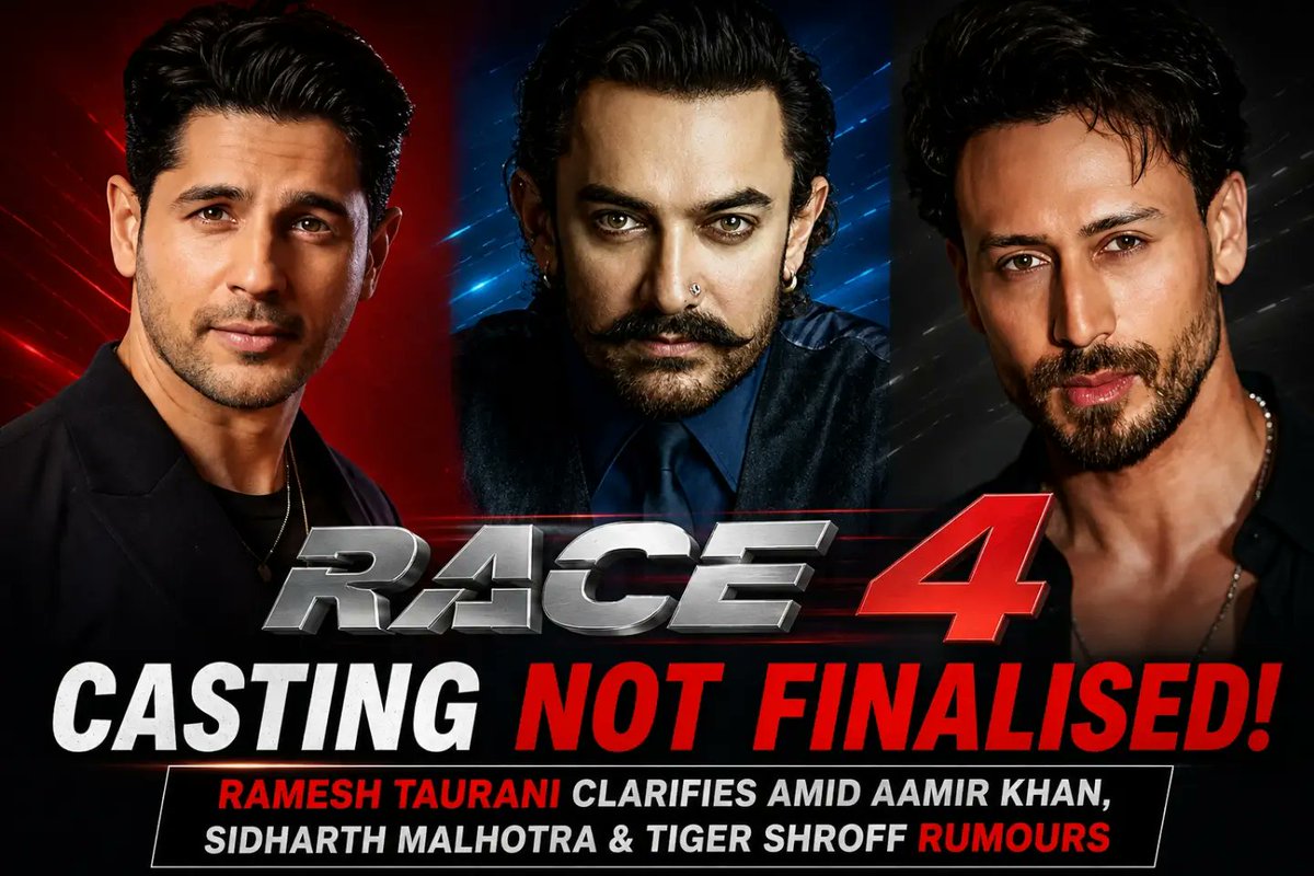 anarocksk's tweet photo. لم يُحسم طاقم فيلم «ريس 4» بعد، وفقًا لتأكيد راميش توراني، وسط تقارير تربط عامر خان وسيدهارث مالهوترا وتايغر شروف بإعادة إطلاق السلسلة. https://t.co/Zw2c6vPoH2